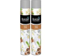 BOLDAIR - Aérosol parfumant Karité jasmin - Elimine les mauvaises odeurs - Parfume agréablement - Forte rémanence - Pulvérisation sèche - 750 ml - Fabrication française (Lot de 2)
