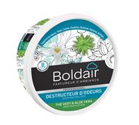 Boldair Destructeur d'odeurs gel, parfum Thé vert et Aloé Vera - pot 300 g