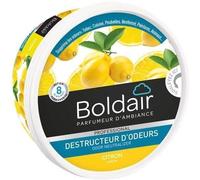BOLDAIR - Gel destructeur d'odeur Citron - Neutralise les odeurs - parfume - durée 8 semaines - 300g - Fabrication française