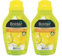 BOLDAIR - Mèches longue durée - Parfumant pendant 8 semaines - Mèche réglable - Parfum Agrumes - 375 ml - Fabrication française (Lot de 2)