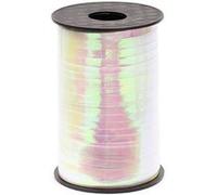 bolduc ruban cadeau holographique 5mmx225m irisé - partydeco pri5-017 Blanc G