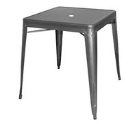 Bolero Bistro Table carrée en Acier, Taille : 765(H) x 668(L) mm, Acier galvanisé, Design Contemporain, DM904