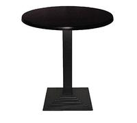 Bolero Ce153 En Fonte Renforcent La Base De Table Carrée, Noir Noir