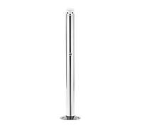 Bolero Cendrier poteau en acier inoxydable, cendrier extérieur en forme de cylindre, taille: 920 (H) x 75 (Ø) mm, pour les pubs, les restaurants, le bureau, les clubs et la maison, CG045