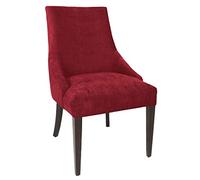 Bolero CF368 Finesse Lot de 2 chaises de salleà manger Cadre en bouleau Polyester Hauteur d'assise 480 mm Rouge foncé