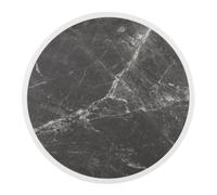 Bolero - DL487 - Plateau rond en fibre de verre effet pierre, Granit foncé, 580 mm
