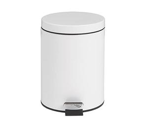 Bolero DP038 Poubelleà pédale Blanc 5 l