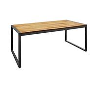 Table rectangulaire Bolero en acier et bois d'acacia, style industriel