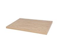 Bolero DT443 Plateau rectangulaire pré-percé en bois naturel antique 1100 x 700 mm pour tables de salle à manger, comptoirs, bars, restaurants, bistrot