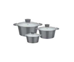 BOLERO Faitout Cocotte Fonte Aluminium revêtue Céramique Vitaflon GSW D24 cm