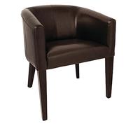 Bolero Fauteuil en cuir PU Marron foncé 820 x 630 x 650 mm