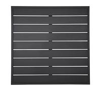 Bolero - FW599 - Plateau de table carrée en aluminium, Noir, 700 mm