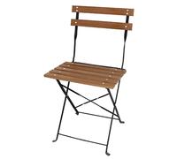 Bolero GJ766 Lot de 2 chaises de bistrot imitation bois