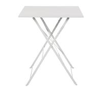 Bolero - Perth GK988 - Table carrée en acier Gris, 600 mm