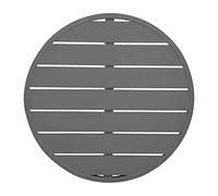 Bolero - Plateau de table rond en aluminium Bolero gris foncé 580 mm - Plateaux de table pour jardin, cuisine et salle à manger d'intérieur et d'extérieur FX037