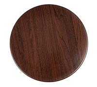 Bolero Plateau de table rond pré-percé 600 mm, marron foncé, usage intérieur, résistant à la chaleur jusqu'à 180°C, GG643