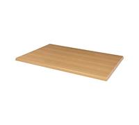 Bolero Table rectangulaire pré-percée effet hêtre 1200 x 800 mm