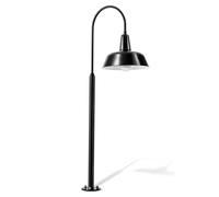 Bolichwerke Berlin Zylinder lampadaire, 35 cm, hauteur 140 cm Wege-/Pollerleuchte, aluminium blanc