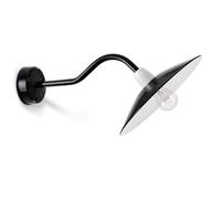 Bolichwerke Bonn applique murale, 30 cm, bras à un tube oblique Wandleuchte, aluminium extérieur noir