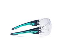 Bollé Lunettes de protection Silex branches flex bi-matière PC/TPR verres PC incolores anti-rayures