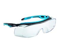 bollé Safety 40306, Tryon OTG Lunettes de sécurité Platinum®, monture noire/bleue, verres transparents