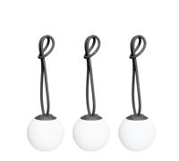 Bolleke Mini Lampe Portable Lot de 3 Anthracite