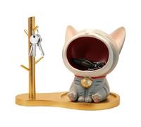 Bolon À Bonbons Chat | Figurine Chat Statue Décorative Bureau - Bol Pour Clés - Stockage pour Bonbons et Bibelots Salon Chambre Armoire Étagère Entrée Décoration