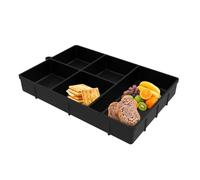 Bols à Collation Pour Fête - Boîte En Silicone Avec 5 Compartiments,Organisateur Pour Snack Et Assiette De Service | Servir De La Nourriture Dessert Chocolat Sandwich Bonbons Fromage Guimauve Maison