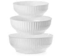 Bols de cuisine - Set de 3 - 2,5 l, 4 l et 5 l - Blanc