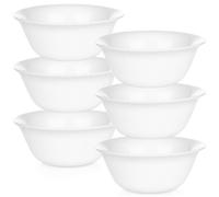 Bols en Verre - Lot de 6 - 300 ml - Blanc