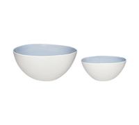 Bols Hubsch Interior Gift (x2) Blanc 15x8/22x10 cm