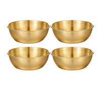 Bols Sauce En Métal - Lot de 4 assiettes empilables et lavables au lave-vaisselle | Mini Coupelles De Cuisine 8,4 Cm Bols À Trempette - pour Restaurant, Soirées, Barbecue, Snack, Ketchup, Condiments