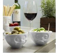 Bols - Tassen - Humeur Gourmand et Endormi - Porcelaine - Blanc - Rond