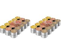 Bolsius - 30 Duft theelichter - Zucker und Gewürz - Brenndauer von 3,5 Stunden - Durchmesser 38 mm - Natürliche Extrakte - Enthält Veganes Wachs - Ohne Palmöl (Lot de 2)
