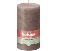 Bolsius Bougie à vapeur Rustic Taupe Ø68 mm - Hauteur 13 cm - Taupe - 60 heures