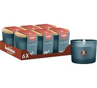 Bolsius - Bougie Parfumée - 6 Pièces - Woody Wellness - 66 x 83 mm - Diffusion de Parfum la Plus Pure Pendant jusqu'à 21 Heures - Extraits Naturels - Sans Huile de Palme