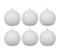 Bolsius Bougies Boule Shine Blanc Nuageux