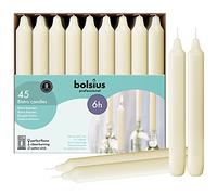 Bougies bistro Bolsius 177 mm ivoire - Boite de 45