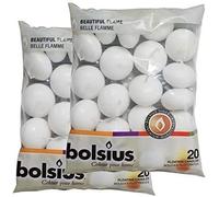 Bolsius Bougies flottantes x 40 en blanc