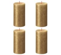 Bolsius Bougies Pilier Shimmer 4 pcs Doré