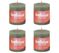 Bolsius Bougies Pilier Shine 4 pcs - Vert Olive