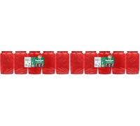 Bolsius Grablicht - Kompositionslicht - Rot - 5 Stk. - Länge Brenndauer 45 Stunden - Trauerkerze & Gedenkstätte Kerzen - Sauberes Abbrennen - Ohne Palmöl (Lot de 2)