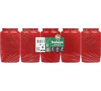 Bolsius - Lot de 5 lampes funéraires pour tombe - Lumière rouge - Longue durée de combustion de 45 heures - Bougies funéraires et bougies commémoratives