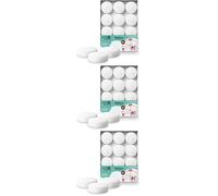 Bolsius - Maxi bougies flottantes, Blanc (Lot de 3)