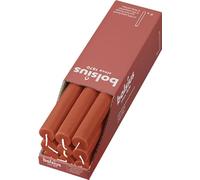 Bolsius - Rustik Lot de 9 bougies à tige - Vert olive - Longueur : 13 heures - Sans parfum - Cire végétale naturelle - Sans goutte - Sans huile de palme - 27 x 2,3 cm