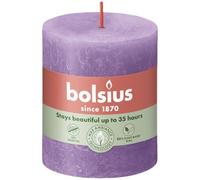 Bolsius Stub Bougie Vibrant Violet Ø68 mm - Hauteur 8 cm - Violet - 35 heures de brûlage