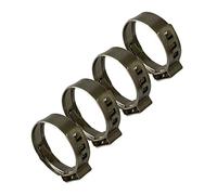 Boltza 4 colliers de serrage en acier inoxydable 304 de 7,8 à 9,5 mm - Argent