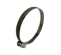 Boltza® Lot de 4 colliers de serrage en acier inoxydable de 60 à 80 mm (bande passante de 9 mm, gamme de lumière)