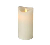 Boltze Bino 1018879 Bougie LED en Cire, avec Fonction minuterie, Blanc crème, Ø 7,5 cm, Hauteur 15 cm