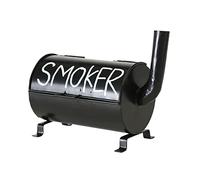 Boltze Cendrier fumoir (cendrier tempête en métal, 20 x 10 cm, idée cadeau pour fumeur, couleur noir) 1011188